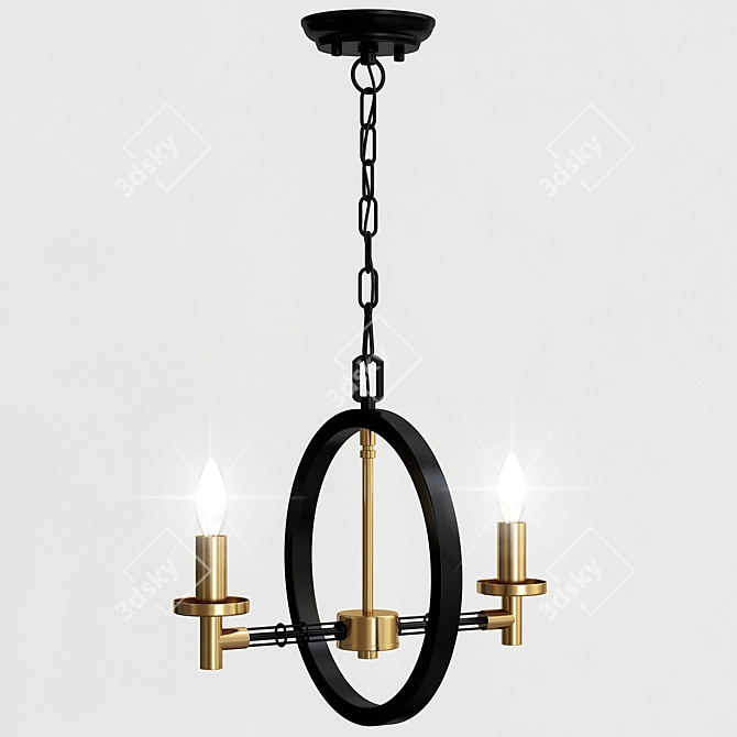 Loft-Concept Angular 2 Chandelier 3D model image 4