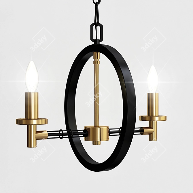 Loft-Concept Angular 2 Chandelier 3D model image 5