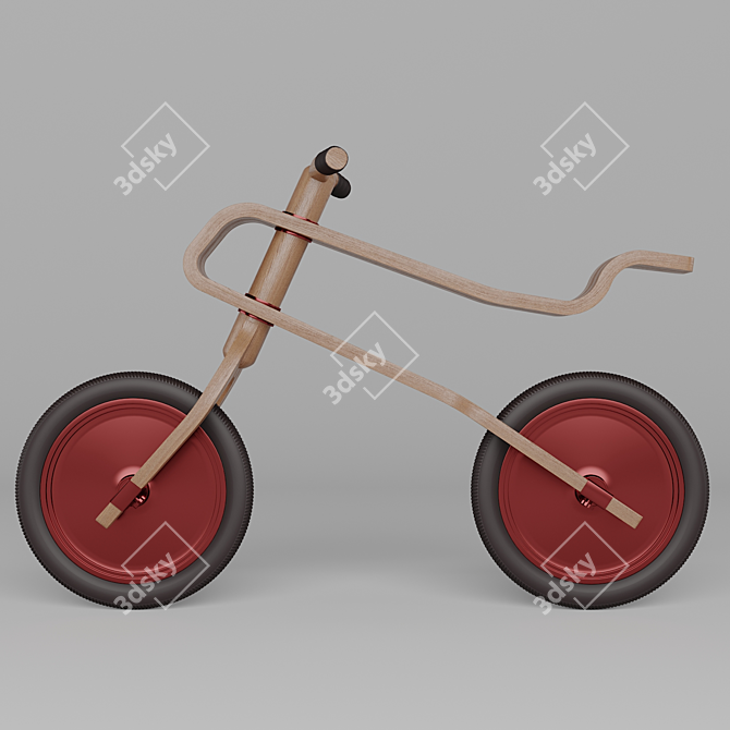 Title: Brum Brum Balance Bike 3D model image 3