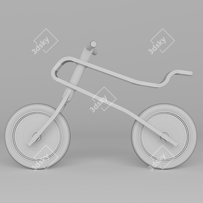 Title: Brum Brum Balance Bike 3D model image 5