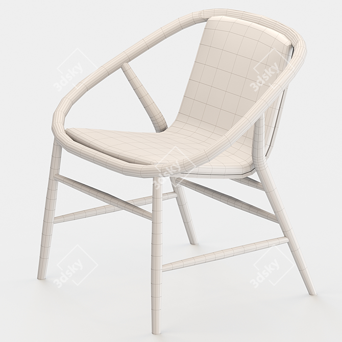 Sleek & Stylish Eve Chair 3D model image 4