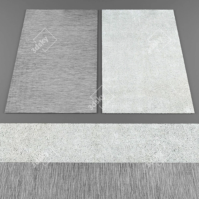 Modern Nordic Rugs Collection 3D model image 1