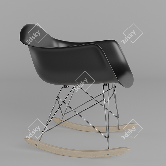 Title: Elegant Leon Rack with High-back Chair Design 3D model image 4