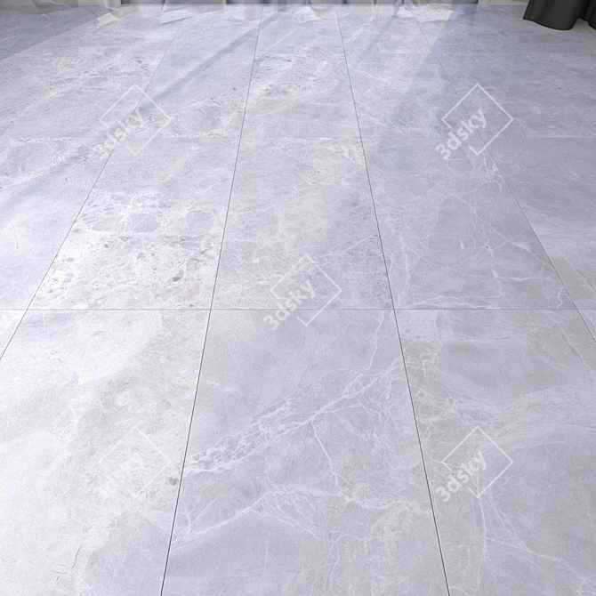 Alpha Bianco Marble Floor Set 3D model image 1