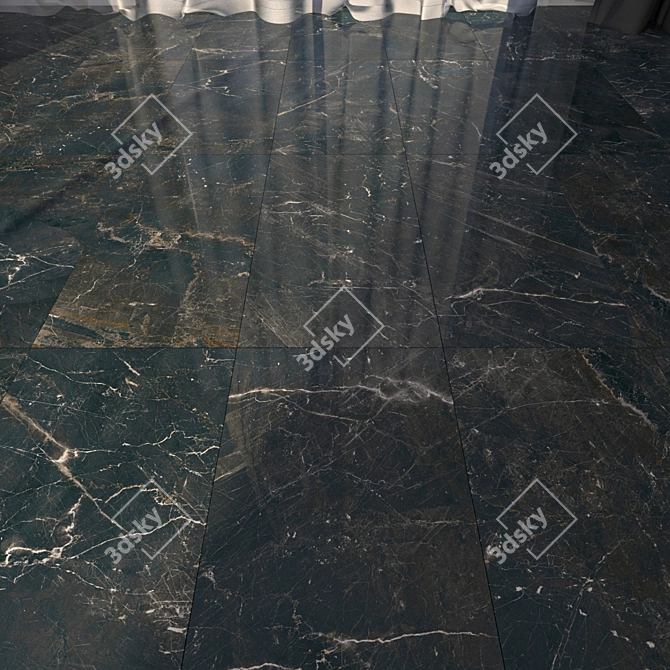 Marble Floor Collection: Carelia Black 3D model image 1