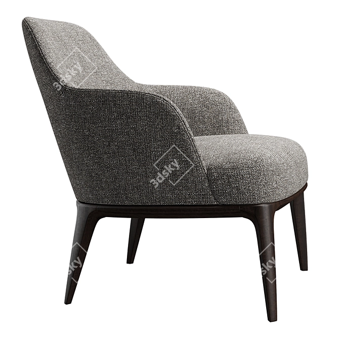 Elegant Poliform Jane Armchair 3D model image 2