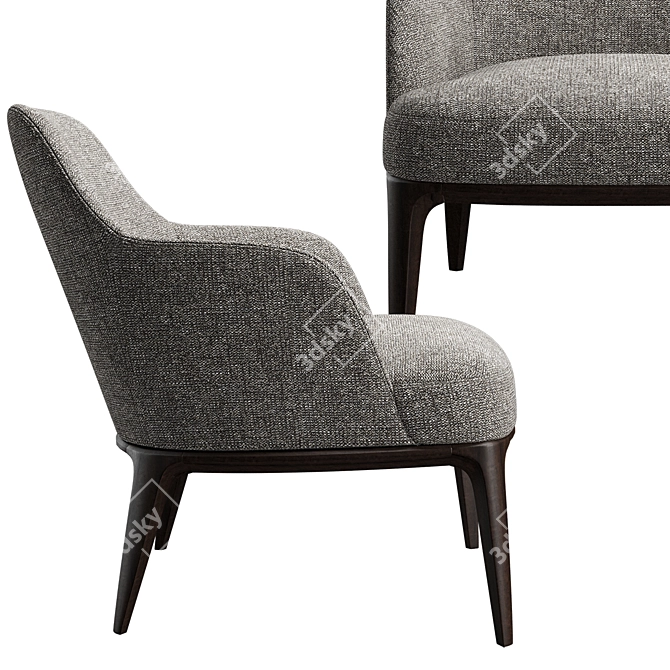 Elegant Poliform Jane Armchair 3D model image 4