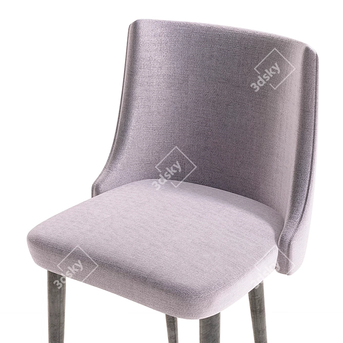 Nobel H-1 Chair Bar: Stylish and Ergonomic Seating 3D model image 2