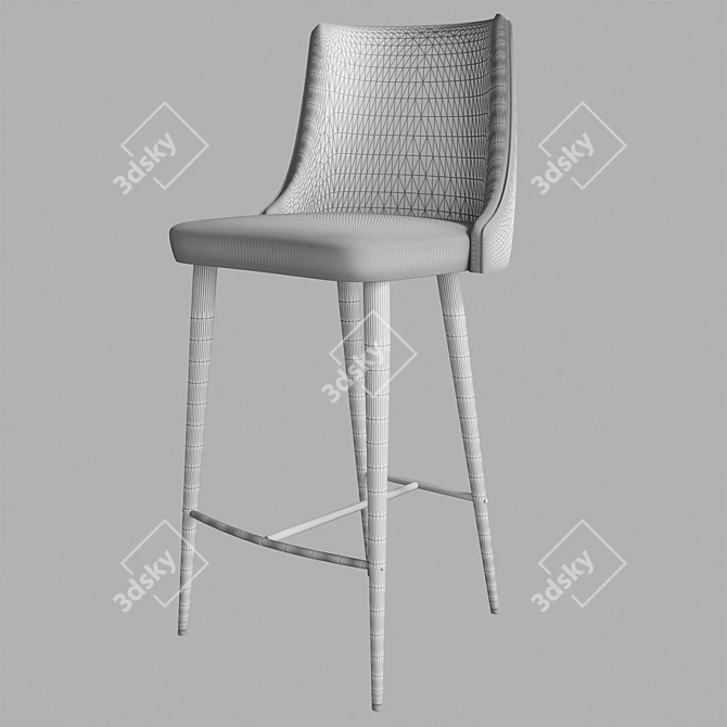 Nobel H-1 Chair Bar: Stylish and Ergonomic Seating 3D model image 3