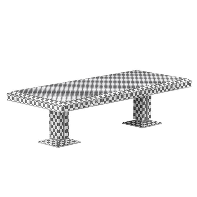 Luxurious Pollaro Large Desk by Sander Sinot 3D model image 5