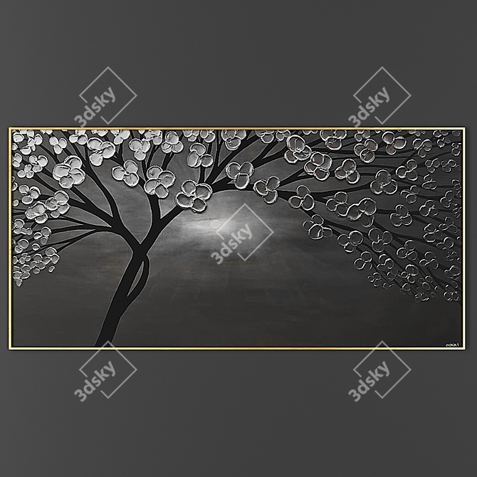 Title: Elegant Picture Frame 3D model image 1