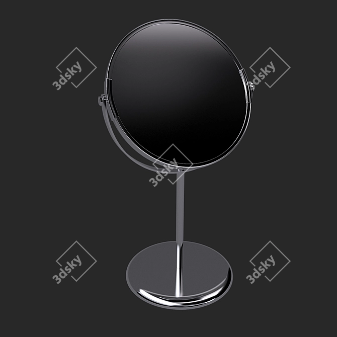 Sleek Scandinavian-style Mirror 3D model image 2