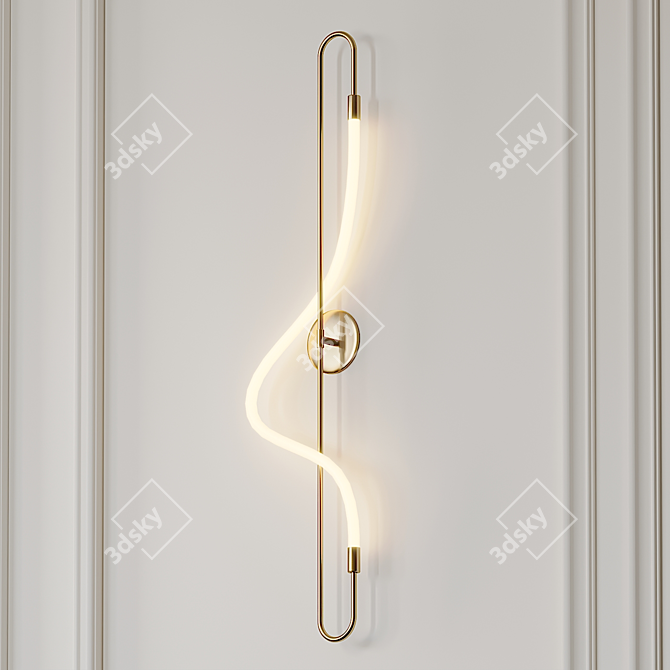 Ethereal Glow: Aura Sconce 3D model image 1