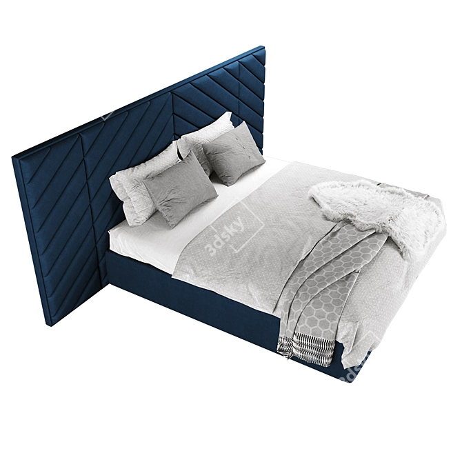 Arni Bed - 180 x 200: Stylish and Spacious Sleeping Solution 3D model image 3