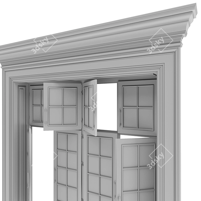 3D Window Model Bundle: Max 2016, Max 2013, FBX, Textures 3D model image 3