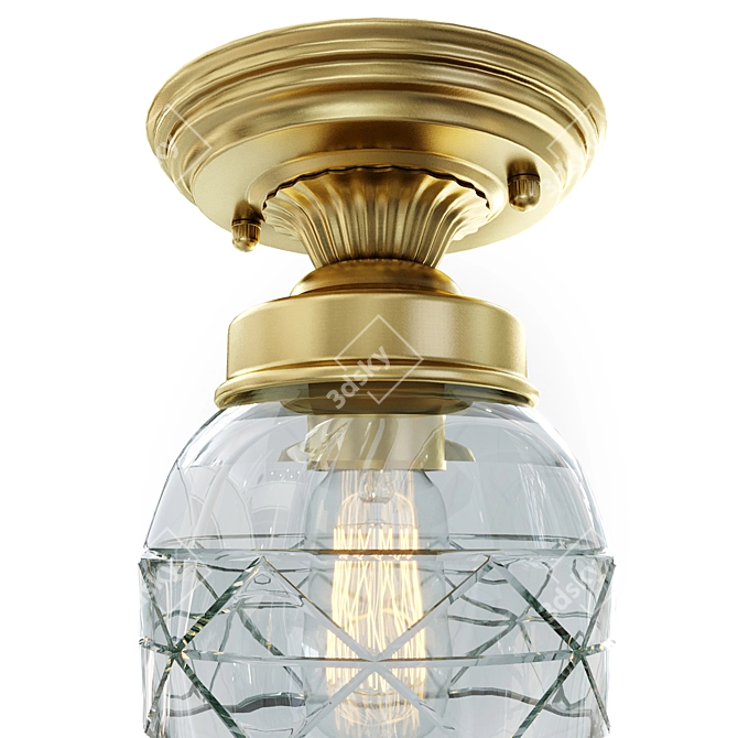 Arte Lamp A2304PL-1SG Dancaster: Elegant Italian Lighting 3D model image 2