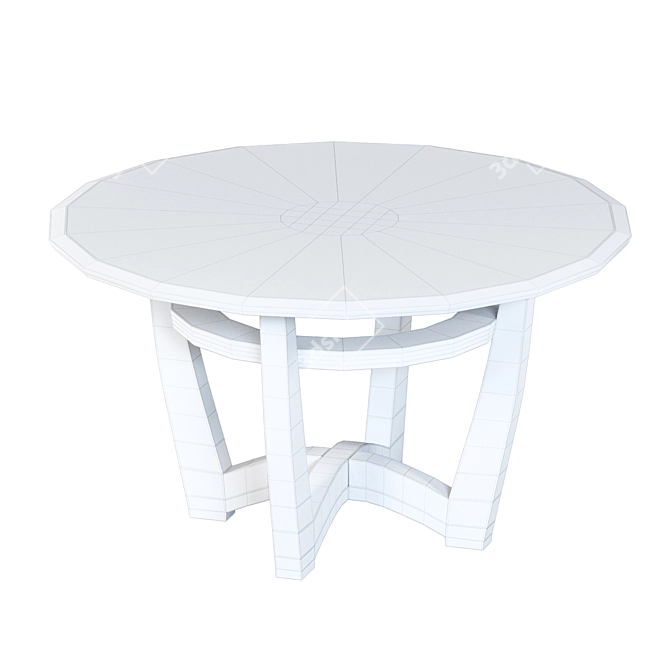 Modern Espresso Elation Cocktail Table 3D model image 3