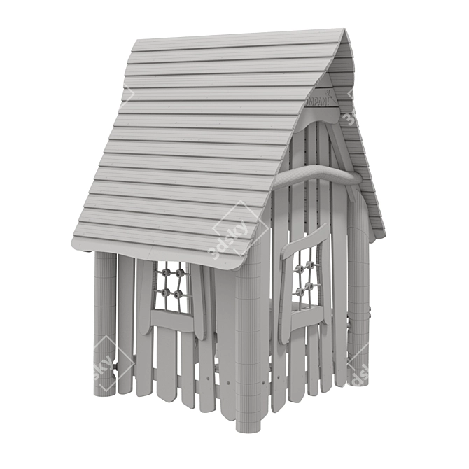 Kompan Playhouse: Classic Roof 3D model image 4