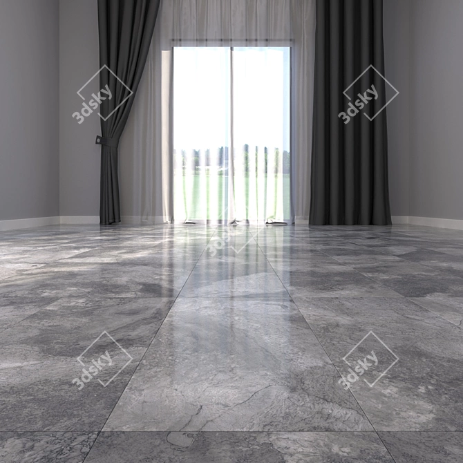 Bizantino Argento Marble Floor Set 3D model image 2