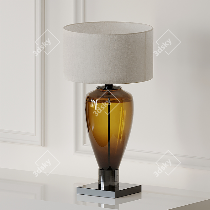 Elegant Ambra Table Lamp by Paralume Marina 3D model image 1