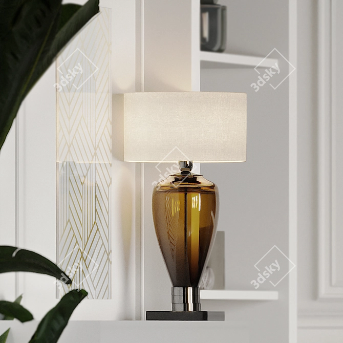 Elegant Ambra Table Lamp by Paralume Marina 3D model image 3