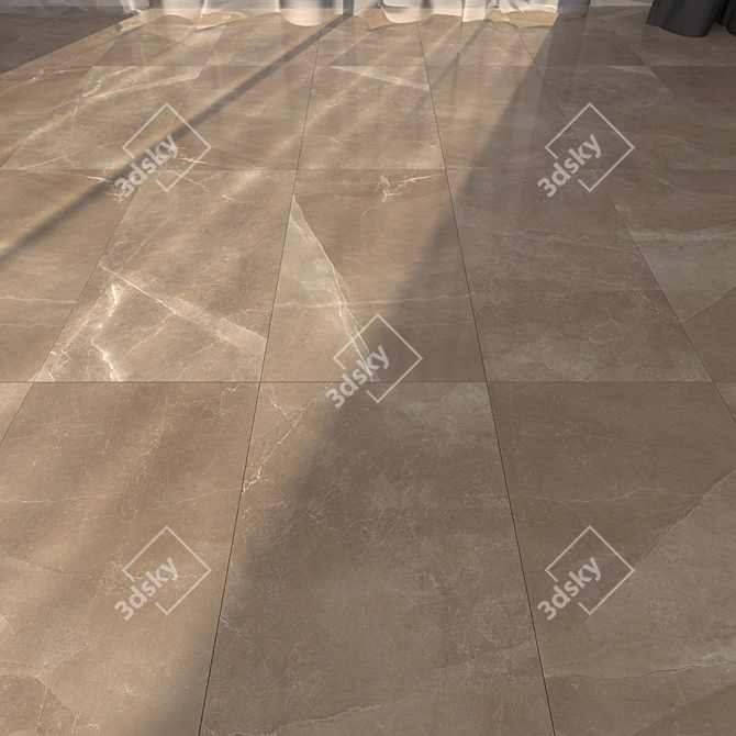 PULPIS MOCA Marble Floor: High-Quality, Multi-Textured Design 3D model image 1