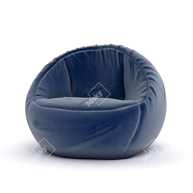 Cozy Comfort Bean Bag Sofa 3D model image 1