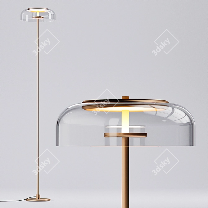 Arctic Floor Lamp: Elegant and Modern 3D model image 2