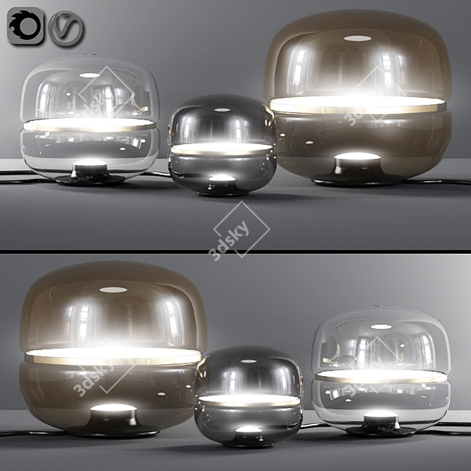 Elegant Illumination: Brokis Macaron Lamps 3D model image 1