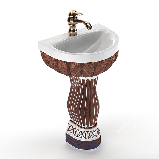 Semnan Decorative Sink 3D model image 2