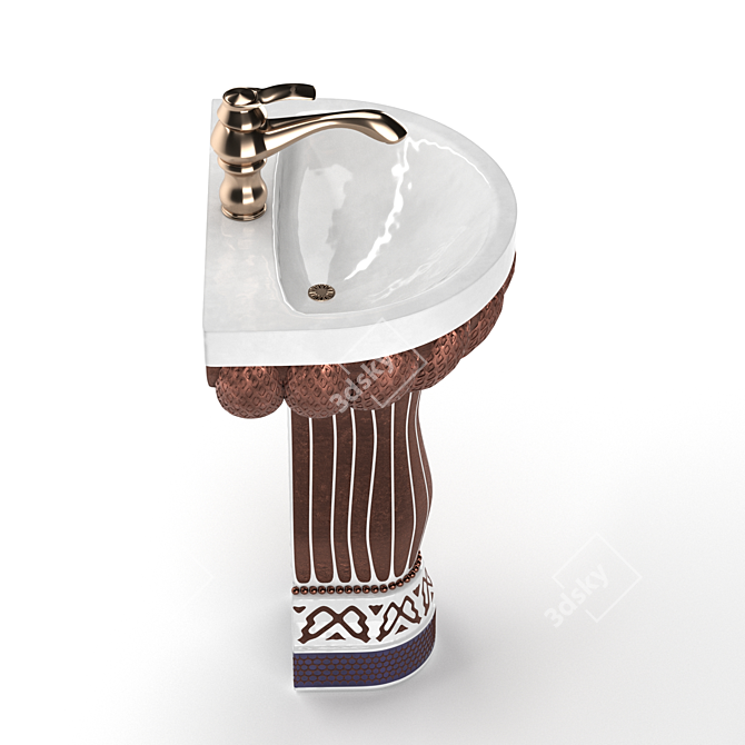 Semnan Decorative Sink 3D model image 3