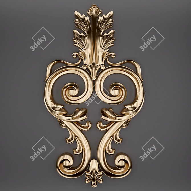 3D Trim Ornament Collection 3D model image 1