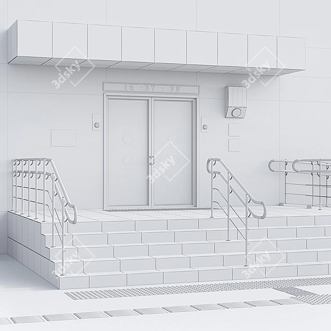 Accessible Building Entrance for Disabled - Part 2 3D model image 5
