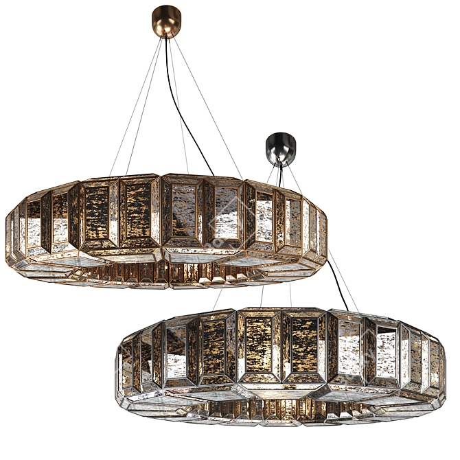 Bronx Large Vintage Chandelier 3D model image 1