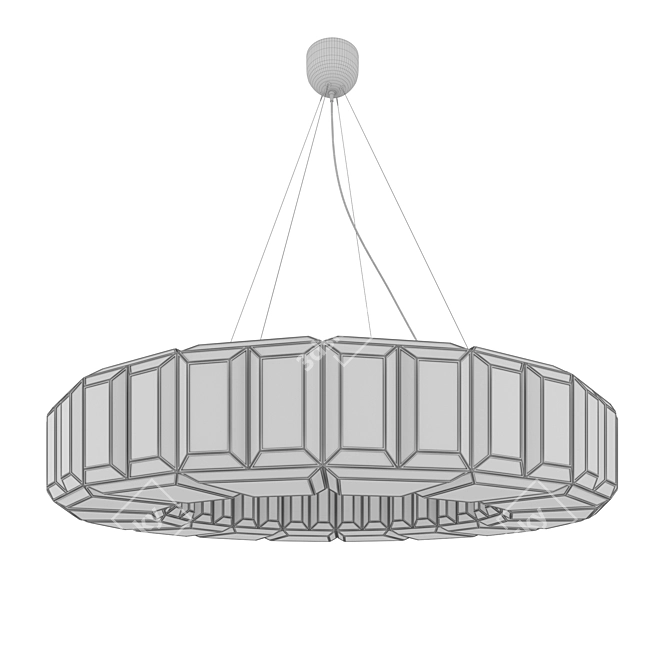 Bronx Large Vintage Chandelier 3D model image 3