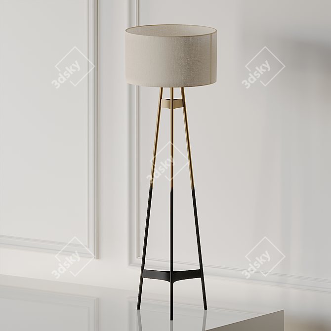 Ombre Glow Floor Lamp by CB2 3D model image 1