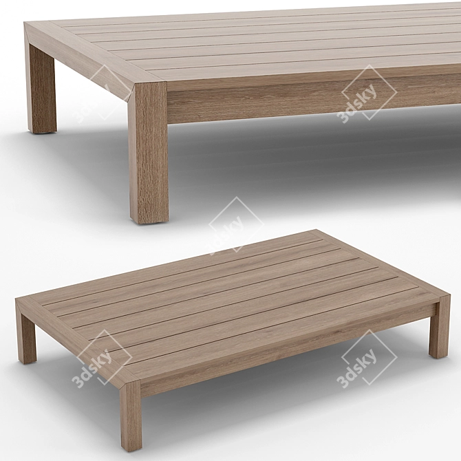 Elegant Aegean Coffee Table 3D model image 1