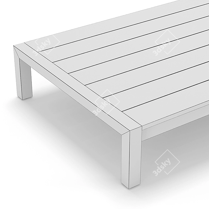 Elegant Aegean Coffee Table 3D model image 3