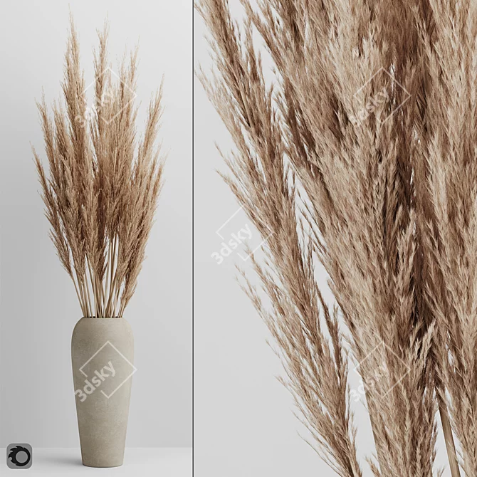 Pristine Pampas: Detailed 3D Model 3D model image 1