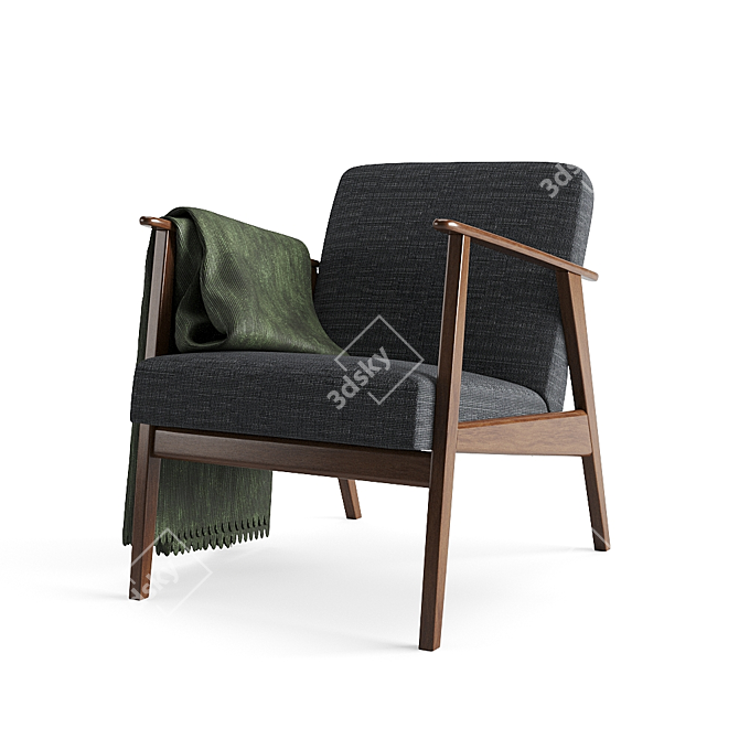 Cozy and Stylish IKEA EKENÄSET Armchair 3D model image 3