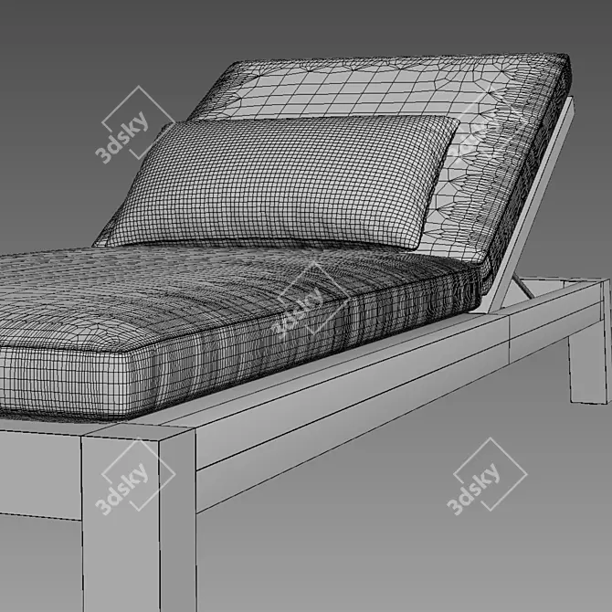 Restoration Hardware BONAIRE CHAISE 3D model image 2