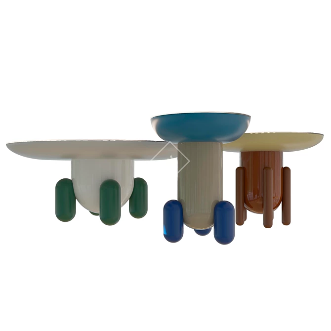 Versatile Explorer Tables Set 3D model image 1