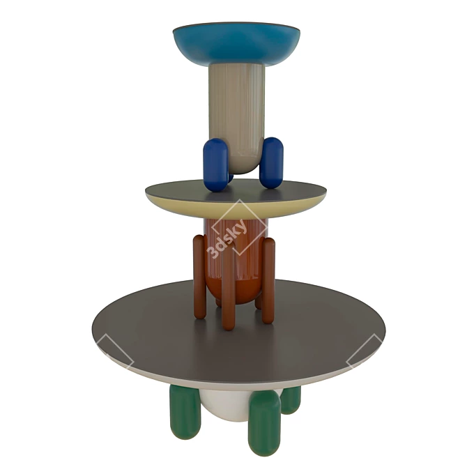 Versatile Explorer Tables Set 3D model image 2
