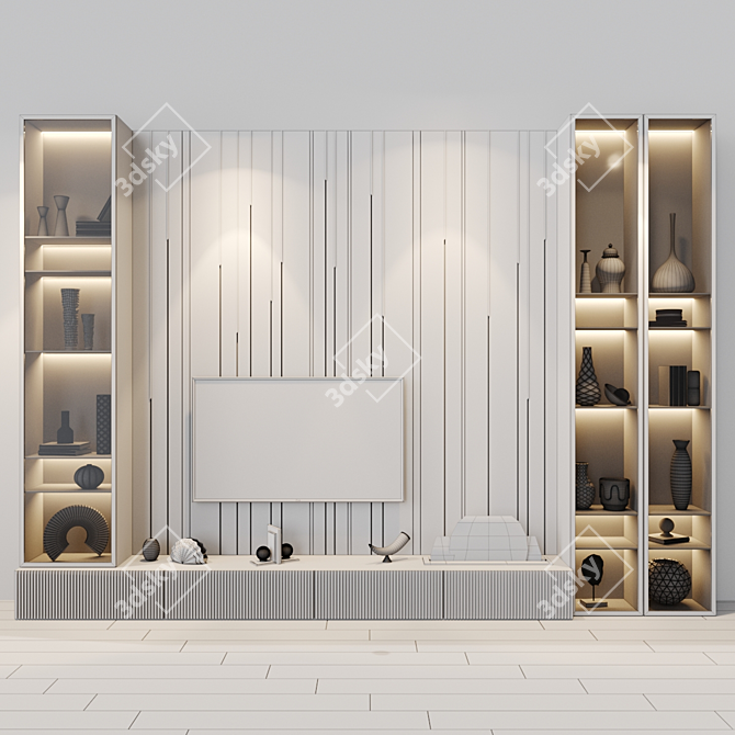 Title: Inspired TV Set at Studio 54 3D model image 4