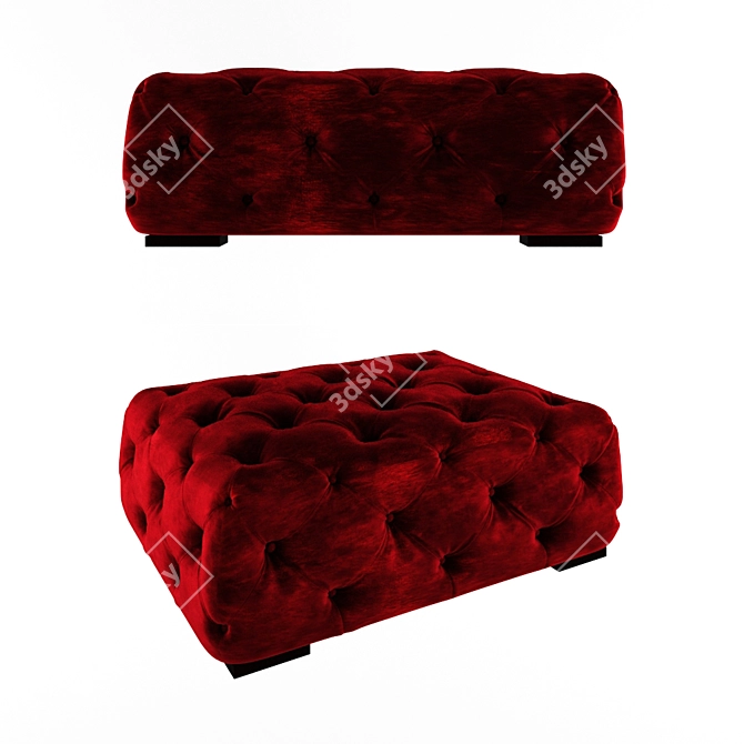 Luxury Richborough Ottoman 3D model image 1