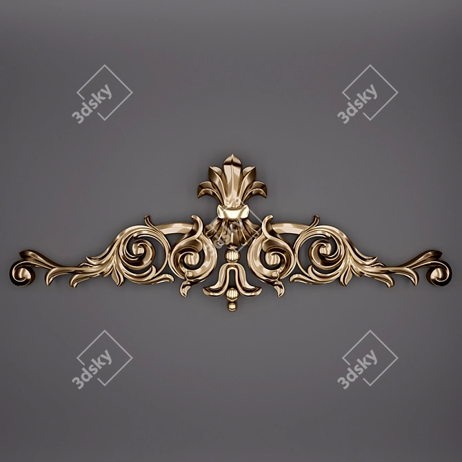 3D Trim Ornament Set 3D model image 1