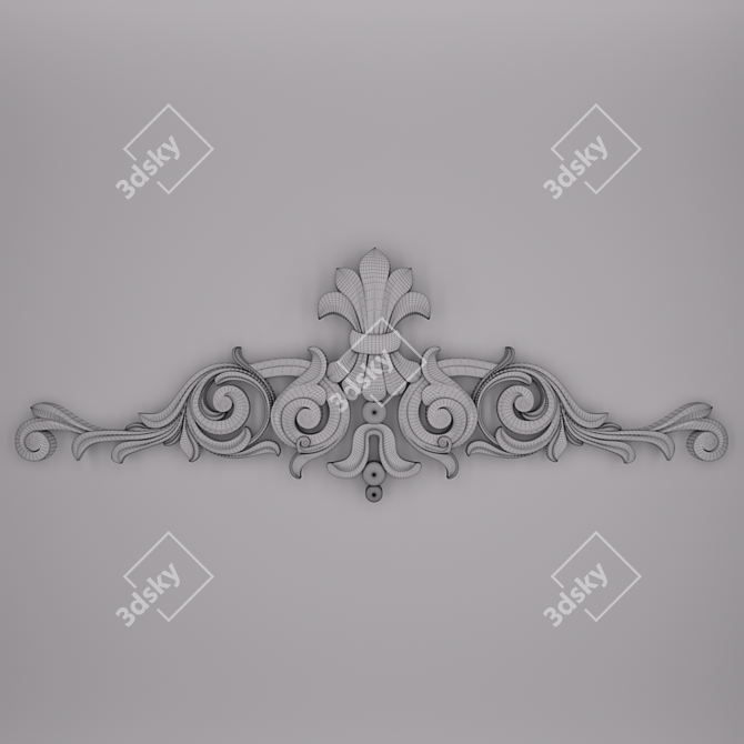 3D Trim Ornament Set 3D model image 2