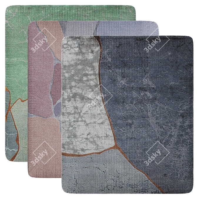 Kintsugi Heritage Carpets 3D model image 1