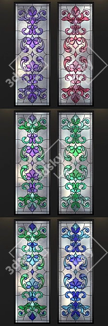 Stained Glass Refill: 600*1800mm 3D model image 2