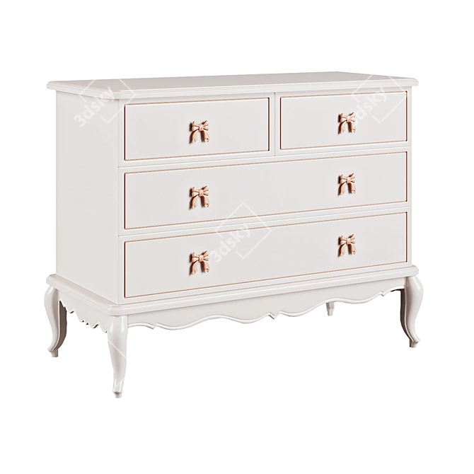 Royal Charm Dresser 3D model image 1